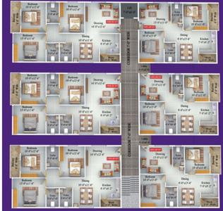 Prime Iris Iris Cluster Plan from 1st to 4th Floor 1