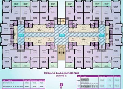 Project Image of 536.0 - 743.0 Sq.ft 1 BHK Apartment for buy in Saikrupa Vishwa Kalyan Nagari