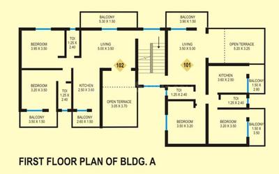 Project Image of 804.0 - 880.0 Sq.ft 1 BHK Apartment for buy in Saldanha Kieran Apartments Phase I
