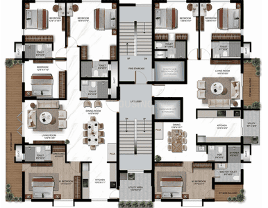 Project Image of 2247.0 - 2807.0 Sq.ft 3 BHK Apartment for buy in Goyal Citara
