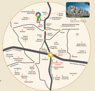 Project Image of 1200.0 - 1475.0 Sq.ft 2 BHK Apartment for buy in Umas Bloom Park Orchid
