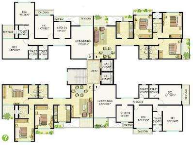 Project Image of 0.0 - 855.0 Sq.ft 3 BHK Apartment for buy in Ekta Greenville