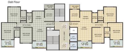 Project Image of 971.0 - 2488.0 Sq.ft 3 BHK Apartment for buy in Anmol Nayantara City One Phase 2