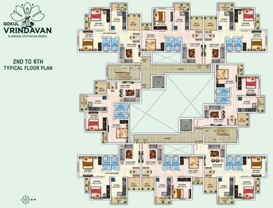 Project Image of 760.0 - 780.0 Sq.ft 2 BHK Apartment for buy in Gokul Vrindavan Wing Shrirang