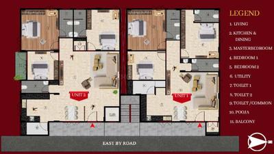 Project Image of 1000.0 - 1900.0 Sq.ft 2 BHK Apartment for buy in HLC Lakshmi Nilayam