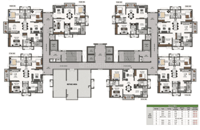 Project Image of 1243.0 - 2257.0 Sq.ft 2 BHK Apartment for buy in Aparna Zenon