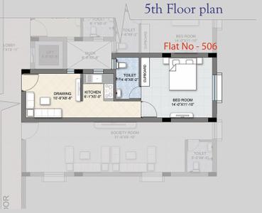 Project Image of 610.0 - 1425.0 Sq.ft 1 BHK Apartment for buy in Dharma Aalayam