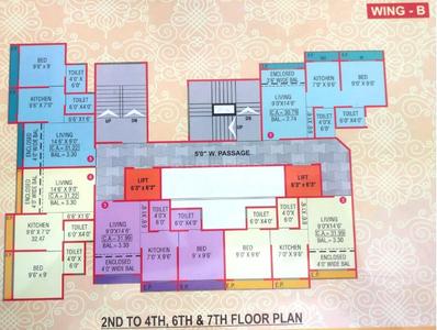 Project Image of 327.0 - 350.0 Sq.ft 1 BHK Apartment for buy in M P Laxmi Heights