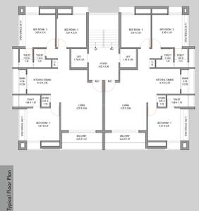 Project Image of 550.47 - 883.29 Sq.ft 3 BHK Apartment for buy in Akshar Aviary
