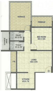 Project Image of 850.0 - 990.0 Sq.ft 1 BHK Apartment for buy in R V Om Sai Residency