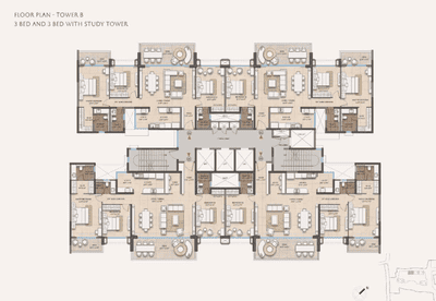 Project Image of 1080.91 - 2163.12 Sq.ft 2 BHK Apartment for buy in Lodha Fiorana Beaumont Estate Phase 1