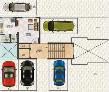Project Image of 260.0 - 400.0 Sq.ft 1 RK Apartment for buy in Uni Max Rise Homes