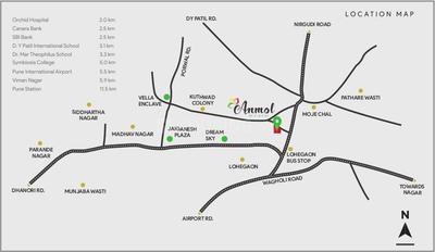 Project Image of 0.0 - 421.0 Sq.ft 1 BHK Apartment for buy in Anmol Residency