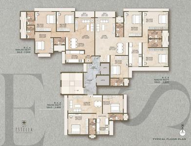 Project Image of 750.0 - 1530.0 Sq.ft 2 BHK Apartment for buy in V K Sky Estella