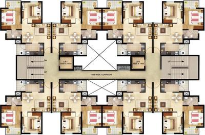 Project Image of 0.0 - 475.0 Sq.ft 2 BHK Apartment for buy in Paarth Canary Phase 1