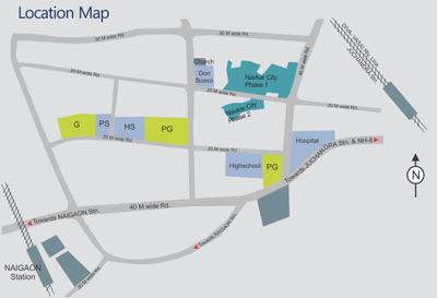Project Image of 1250 Sq.ft 3 BHK Apartment / Flat for sale in Naigaon East for Rs. 6381300