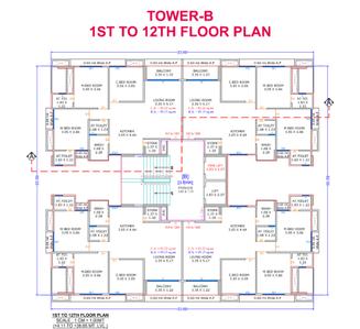 Project Image of 885.01 - 943.56 Sq.ft 3 BHK Apartment for buy in Shree Hari Silvassa Meritto