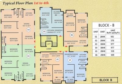 Project Image of 660.0 - 1328.0 Sq.ft 2 BHK Apartment for buy in Artisan Residency