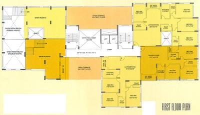 Project Image of 1581.0 - 2156.0 Sq.ft 3 BHK Apartment for buy in Heritage Srijan Tower