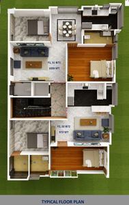 Project Image of 972.0 - 1020.0 Sq.ft 2 BHK Apartment for buy in Dharma Adora