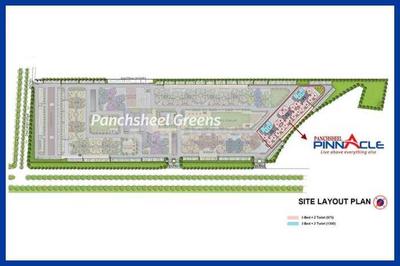 Project Image of 555.31 - 780.38 Sq.ft 2 BHK Apartment for buy in Panchsheel Pinnacle Phase 1 Tower F2 & F3 Pa