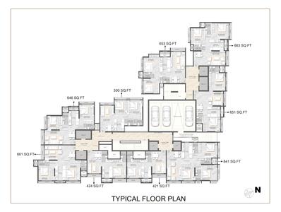 Project Image of 421.0 - 841.0 Sq.ft 1 BHK Apartment for buy in Modirealty Ashvattha Phase 1