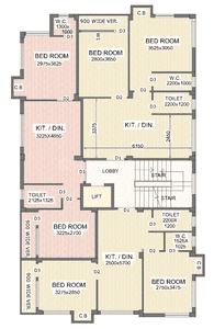 Project Image of 431.09 - 813.21 Sq.ft 2 BHK Apartment for buy in Surakha Residency 3