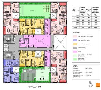 Project Image of 1918 Sq.ft 3 BHK Apartment / Flat for sale in New Town for Rs. 26000000