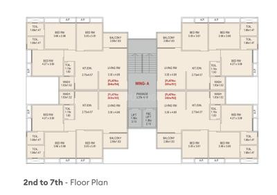 Project Image of 607.3 - 809.55 Sq.ft 2 BHK Apartment for buy in Krishna Shivam Harmony