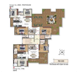 Project Image of 1595.0 - 2505.0 Sq.ft 3 BHK Apartment for buy in Arhum Tulsi
