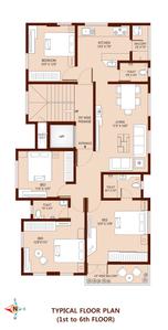 Project Image of 0.0 - 1123.0 Sq.ft 4 BHK Apartment for buy in Prakash Pallacio
