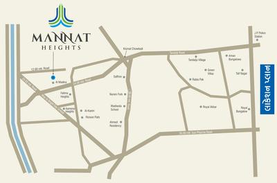 Aadi Mannat Heights Location Plan 1