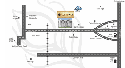 Project Image of 0.0 - 846.0 Sq.ft 2 BHK Apartment for buy in Nirman Gokul Tower