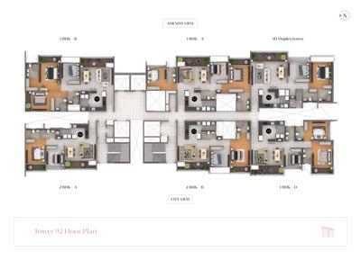 Project Image of 774.89 - 1920.71 Sq.ft 2 BHK Apartment for buy in Amanora Crown Towers