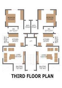 Project Image of 0.0 - 234.22 Sq.ft 1 RK Apartment for buy in Shiva Residency