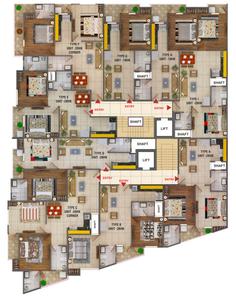 Project Image of 550.0 - 940.0 Sq.ft 1 BHK Apartment for buy in Greens Apartment
