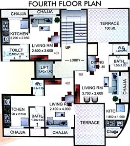 Project Image of 0.0 - 157.0 Sq.ft 1 RK Apartment for buy in Komal Lakshya