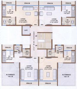 Project Image of 0.0 - 253.0 Sq.ft 1 BHK Apartment for buy in Mangalmurti Residency