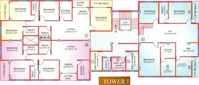 Project Image of 1833.0 - 2708.0 Sq.ft 3 BHK Apartment for buy in Shree Krishna Nirmala Vatika Residency