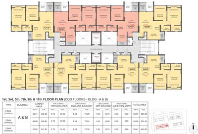 Project Image of 498.0 - 512.9 Sq.ft 1 BHK Apartment for buy in Kohinoor Tinsel County Phase I