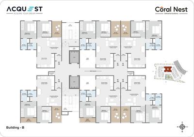 Project Image of 984.0 - 1042.0 Sq.ft 3 BHK Apartment for buy in Acquest Coral Nest