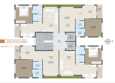 Project Image of 882.64 - 1280.91 Sq.ft 1 BHK Apartment for buy in Shree Balaji Heights