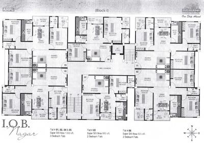Project Image of 612.0 - 1300.0 Sq.ft 1 BHK Apartment for buy in Agrani IOB Nagar G To J