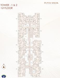 Project Image of 1178.0 - 2273.0 Sq.ft 2 BHK Apartment for buy in Ramsina Punya Shlok Tower I And Tower II