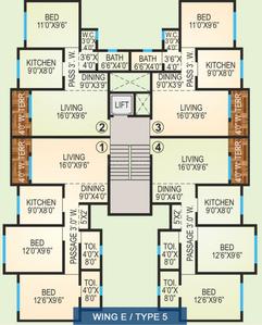 Project Image of 685.0 - 1265.0 Sq.ft 1 BHK Apartment for buy in Agarwal Vrindavan Township