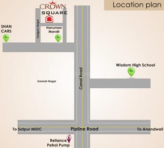 Project Image of 630.0 - 850.0 Sq.ft 1 BHK Apartment for buy in Crown Square