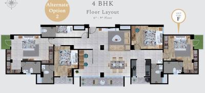 Project Image of 1236.0 - 2496.0 Sq.ft 2 BHK Apartment for buy in Metropolitan Nirvana