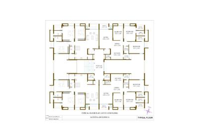 Project Image of 1178.0 - 1195.98 Sq.ft 3 BHK Apartment for buy in Nagjua The ET Park Ph 3