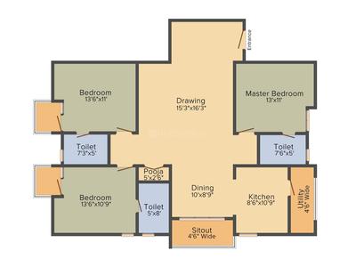 Project Image of 1270.0 - 1770.0 Sq.ft 2 BHK Apartment for buy in Value Valueprop Prime Vivanne