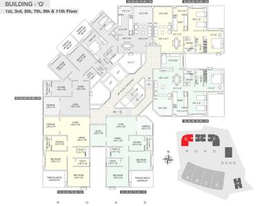 Project Image of 804.0 - 922.0 Sq.ft 2 BHK Apartment for buy in Altrack Ziggurat Apartments
